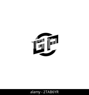 GP initial game logo, banner design for your e-sports or streaming team Stock Vector