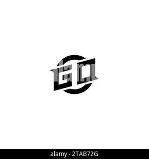 GO initial game logo, banner design for your e-sports or streaming team Stock Vector