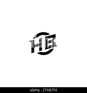 HB initial game logo, banner design for your e-sports or streaming team Stock Vector