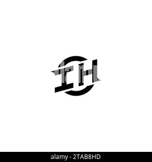 IH initial game logo, banner design for your e-sports or streaming team Stock Vector