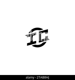 IC initial game logo, banner design for your e-sports or streaming team Stock Vector