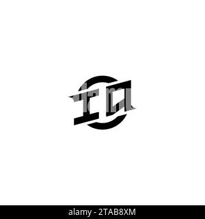 IQ initial game logo, banner design for your e-sports or streaming team Stock Vector