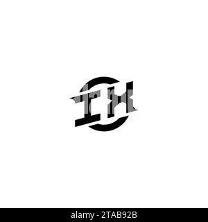IX initial game logo, banner design for your e-sports or streaming team Stock Vector