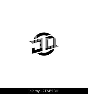 JD initial game logo, banner design for your e-sports or streaming team Stock Vector