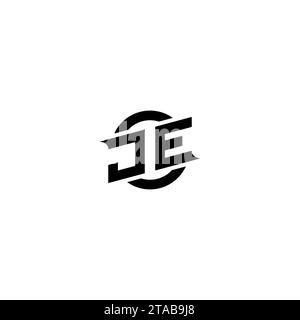 JE initial game logo, banner design for your e-sports or streaming team Stock Vector