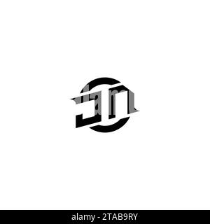 JN initial game logo, banner design for your e-sports or streaming team Stock Vector