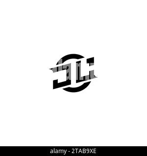 JL initial game logo, banner design for your e-sports or streaming team Stock Vector