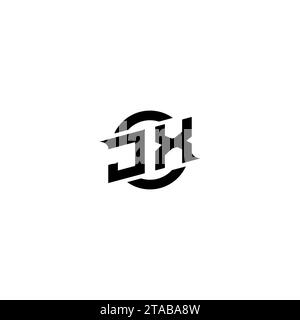 JX initial game logo, banner design for your e-sports or streaming team Stock Vector