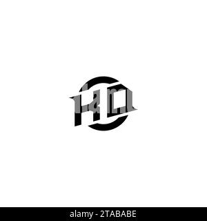 KD initial game logo, banner design for your e-sports or streaming team Stock Vector