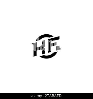 KF initial game logo, banner design for your e-sports or streaming team Stock Vector