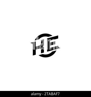 KE initial game logo, banner design for your e-sports or streaming team Stock Vector