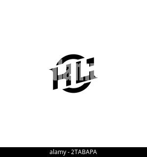 KL initial game logo, banner design for your e-sports or streaming team Stock Vector