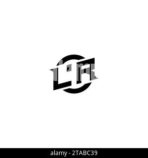 LR initial game logo, banner design for your e-sports or streaming team Stock Vector