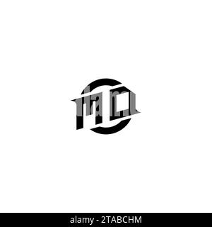 MD initial game logo, banner design for your e-sports or streaming team Stock Vector