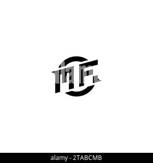 MF initial game logo, banner design for your e-sports or streaming team Stock Vector
