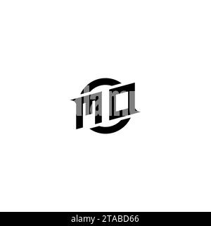 MO initial game logo, banner design for your e-sports or streaming team Stock Vector