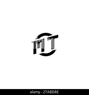 MT initial game logo, banner design for your e-sports or streaming team Stock Vector