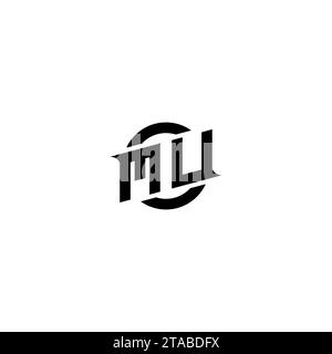 MU initial game logo, banner design for your e-sports or streaming team Stock Vector