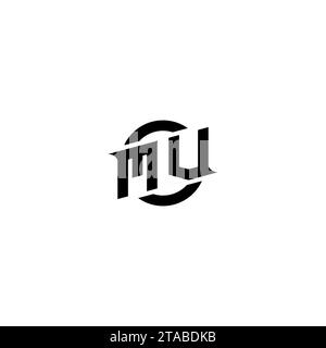 MV initial game logo, banner design for your e-sports or streaming team Stock Vector