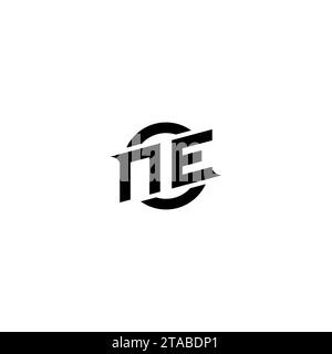 NE initial game logo, banner design for your e-sports or streaming team Stock Vector