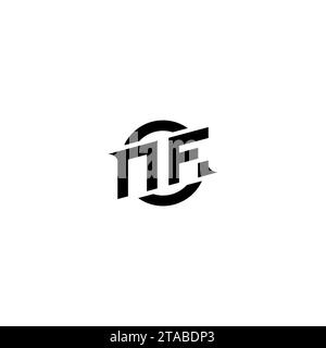 NF initial game logo, banner design for your e-sports or streaming team Stock Vector
