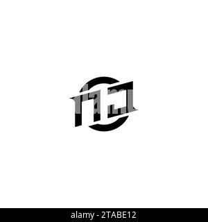 NJ initial game logo, banner design for your e-sports or streaming team Stock Vector