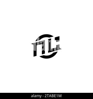 NL initial game logo, banner design for your e-sports or streaming team Stock Vector