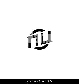 NU initial game logo, banner design for your e-sports or streaming team Stock Vector