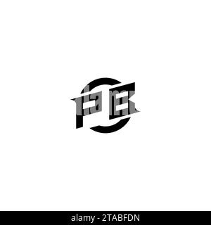 PB initial game logo, banner design for your e-sports or streaming team Stock Vector