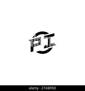 PI initial game logo, banner design for your e-sports or streaming team Stock Vector