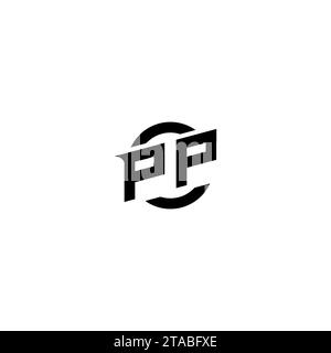 PP initial game logo, banner design for your e-sports or streaming team Stock Vector