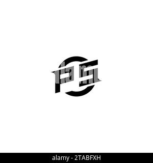 PS initial game logo, banner design for your e-sports or streaming team Stock Vector