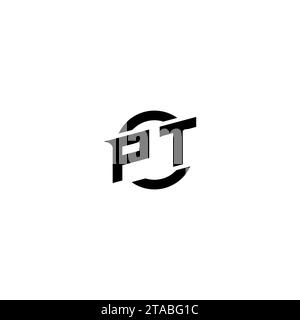 PT initial game logo, banner design for your e-sports or streaming team Stock Vector