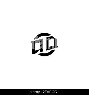 QD initial game logo, banner design for your e-sports or streaming team Stock Vector