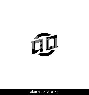 QO initial game logo, banner design for your e-sports or streaming team Stock Vector