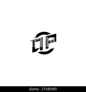 QP initial game logo, banner design for your e-sports or streaming team Stock Vector