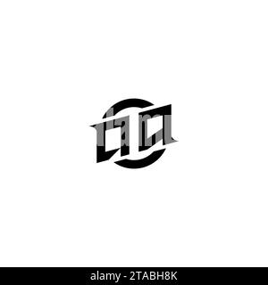 QQ initial game logo, banner design for your e-sports or streaming team Stock Vector