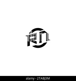 RN initial game logo, banner design for your e-sports or streaming team Stock Vector