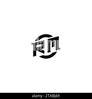 RM initial game logo, banner design for your e-sports or streaming team Stock Vector