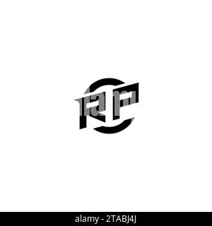 RP initial game logo, banner design for your e-sports or streaming team Stock Vector