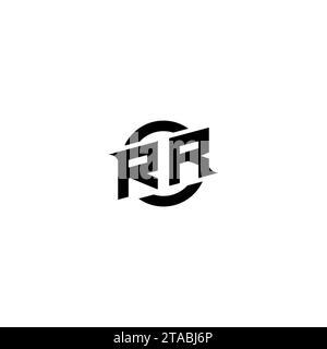 RR initial game logo, banner design for your e-sports or streaming team Stock Vector