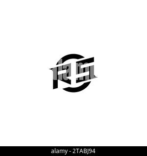 RS initial game logo, banner design for your e-sports or streaming team Stock Vector