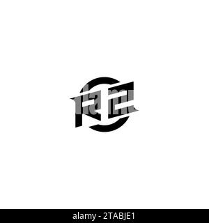 RZ initial game logo, banner design for your e-sports or streaming team Stock Vector