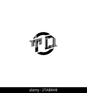 TD initial game logo, banner design for your e-sports or streaming team Stock Vector