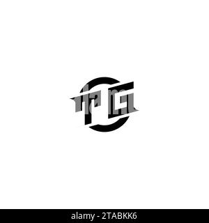 TG initial game logo, banner design for your e-sports or streaming team Stock Vector