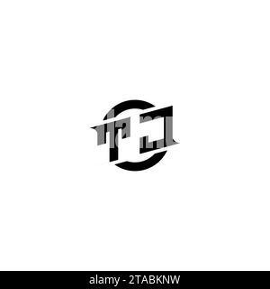 TJ initial game logo, banner design for your e-sports or streaming team Stock Vector