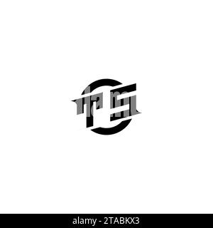 TS initial game logo, banner design for your e-sports or streaming team Stock Vector