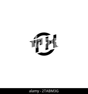 TX initial game logo, banner design for your e-sports or streaming team Stock Vector