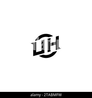 UH initial game logo, banner design for your e-sports or streaming team Stock Vector