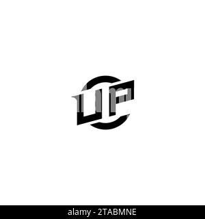 UP initial game logo, banner design for your e-sports or streaming team Stock Vector